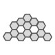 Hexagonal Shape 13 Unit Geometric Wall Light